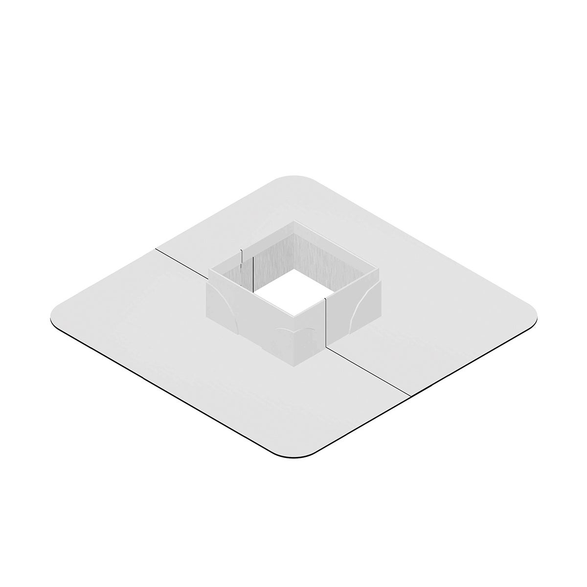 CARLISLE TPO WHITE CORNERS PREFAB CURB 7" (12 PC/CT) 305062