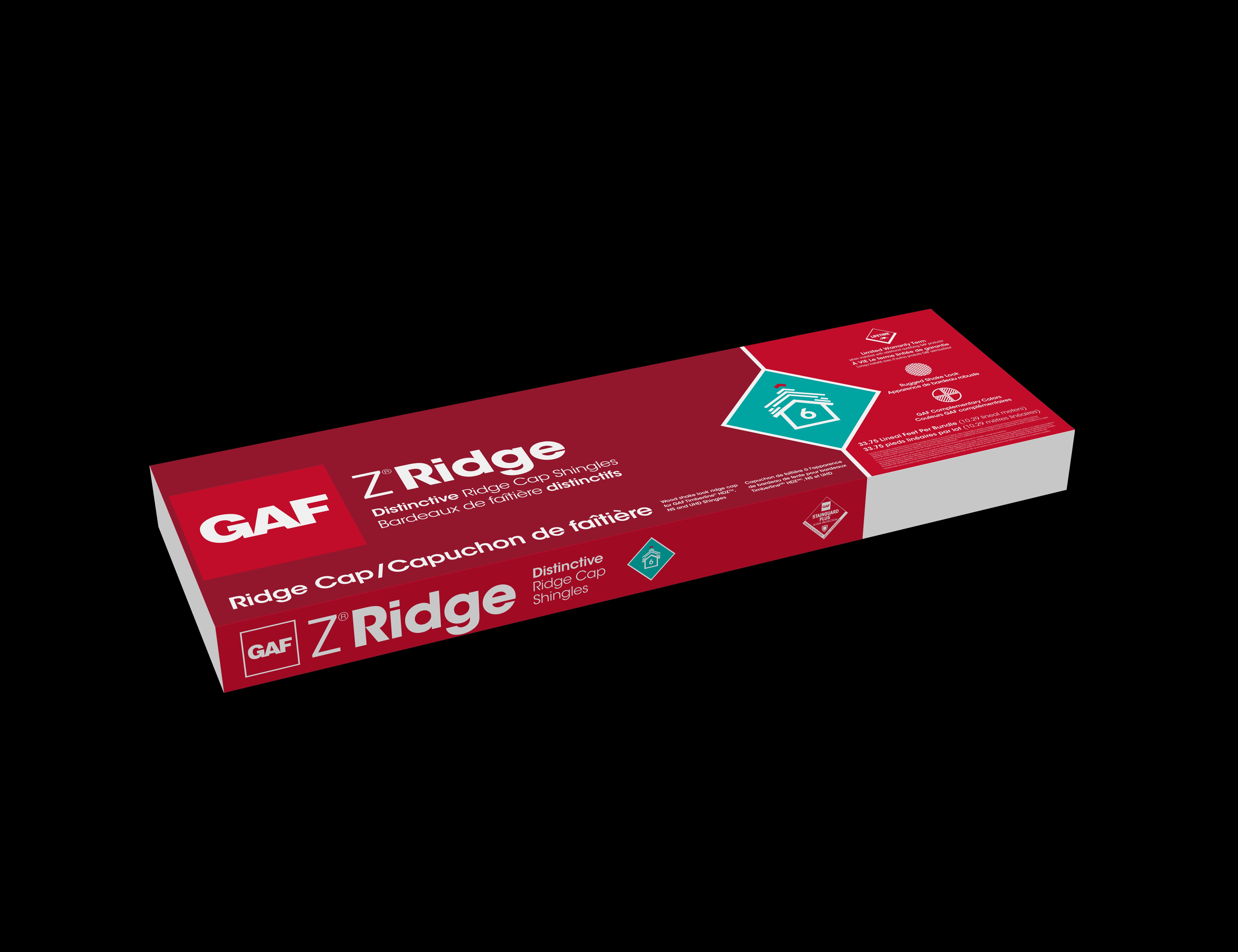 GAF Z-RIDGE 10" SLATE 33 LF/BD
