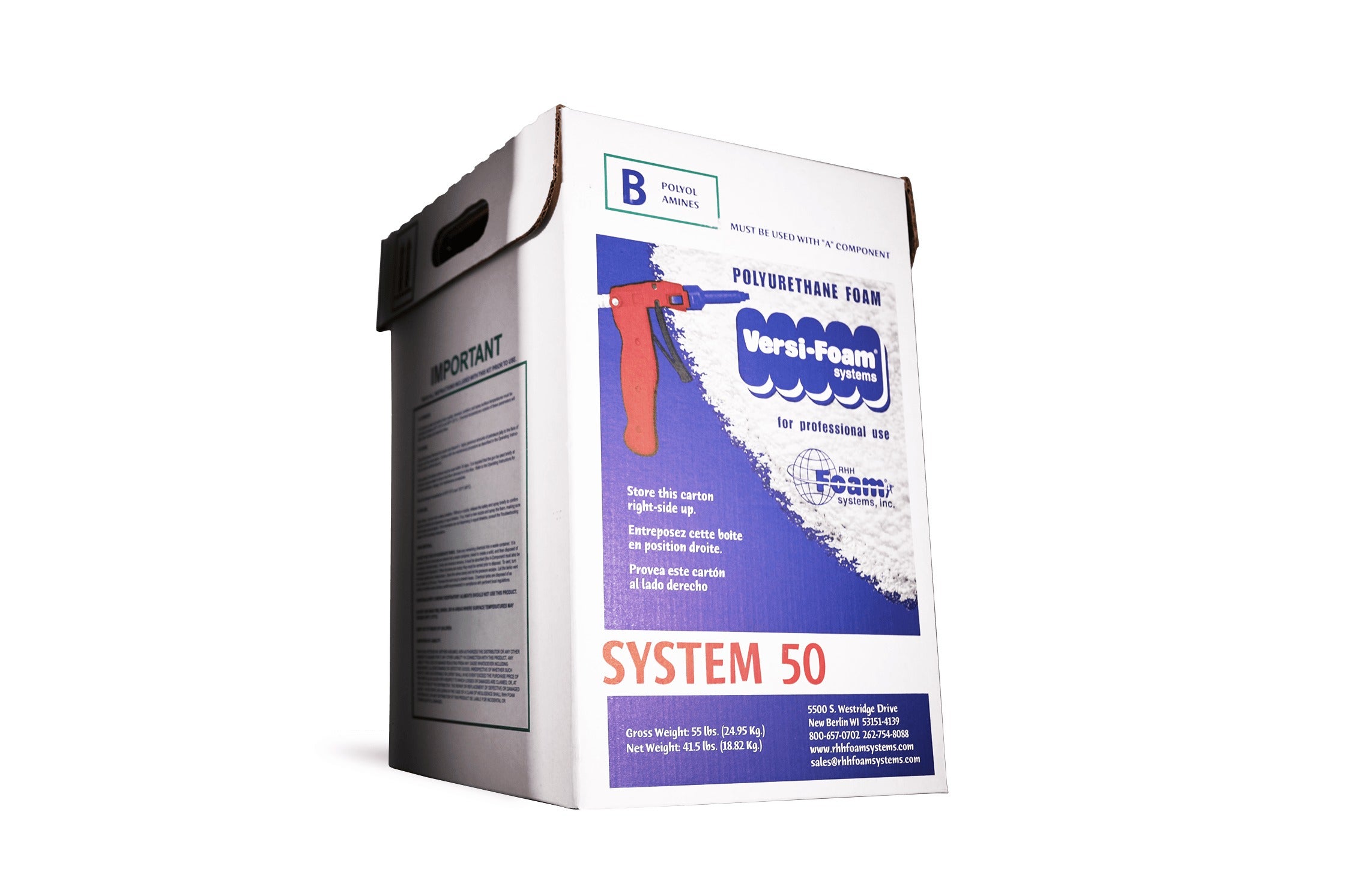 VERSIFOAM #50 STANDARD RISE(600BF)** 2-PART A&B