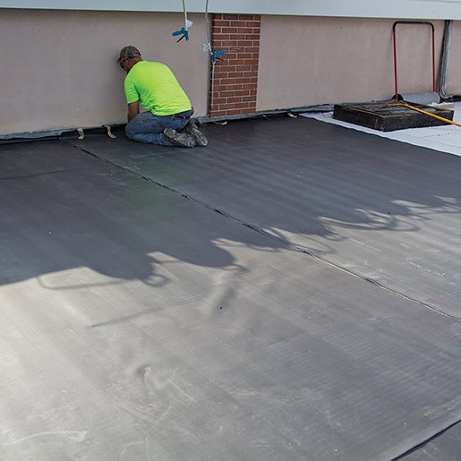 CARLISLE RAPID LOCK FLEECEBACK EPDM W/3"TAPE 115MIL 10'X100'