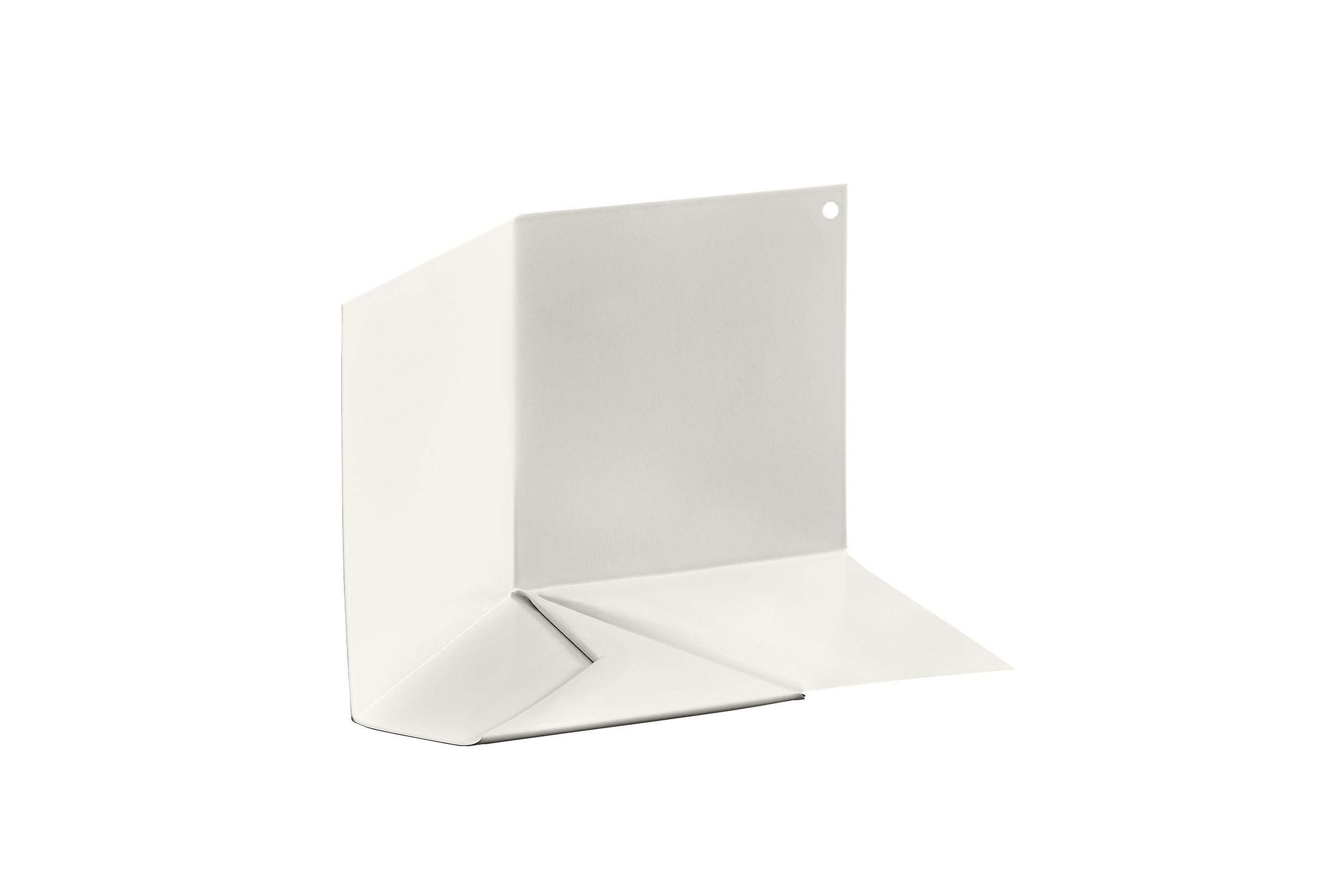 KICK OUT SHINGLE FLASH (LH) 4"X4"X8" WHITE (25) #31545-WH20