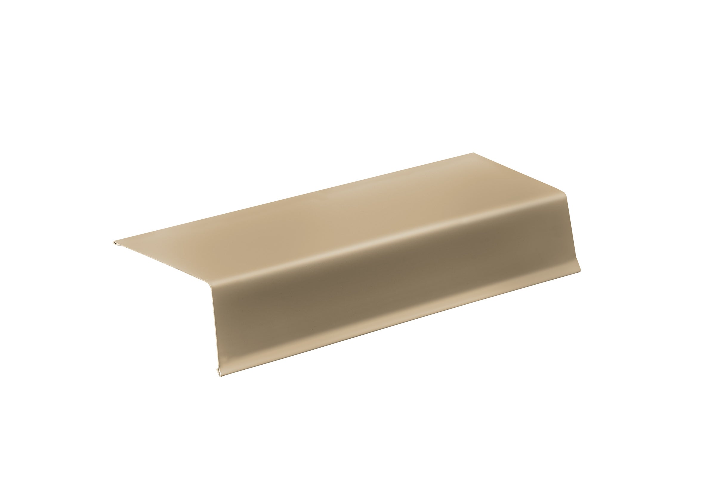 GUTTER APRON CLAY .012  2"X3"X10' STEEL (25 PC/CT)