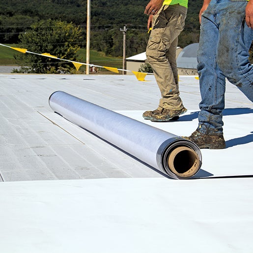 VERSICO TPO 60MIL 115 FB WHITE 10'X100' FLEECE W/FILM#331676