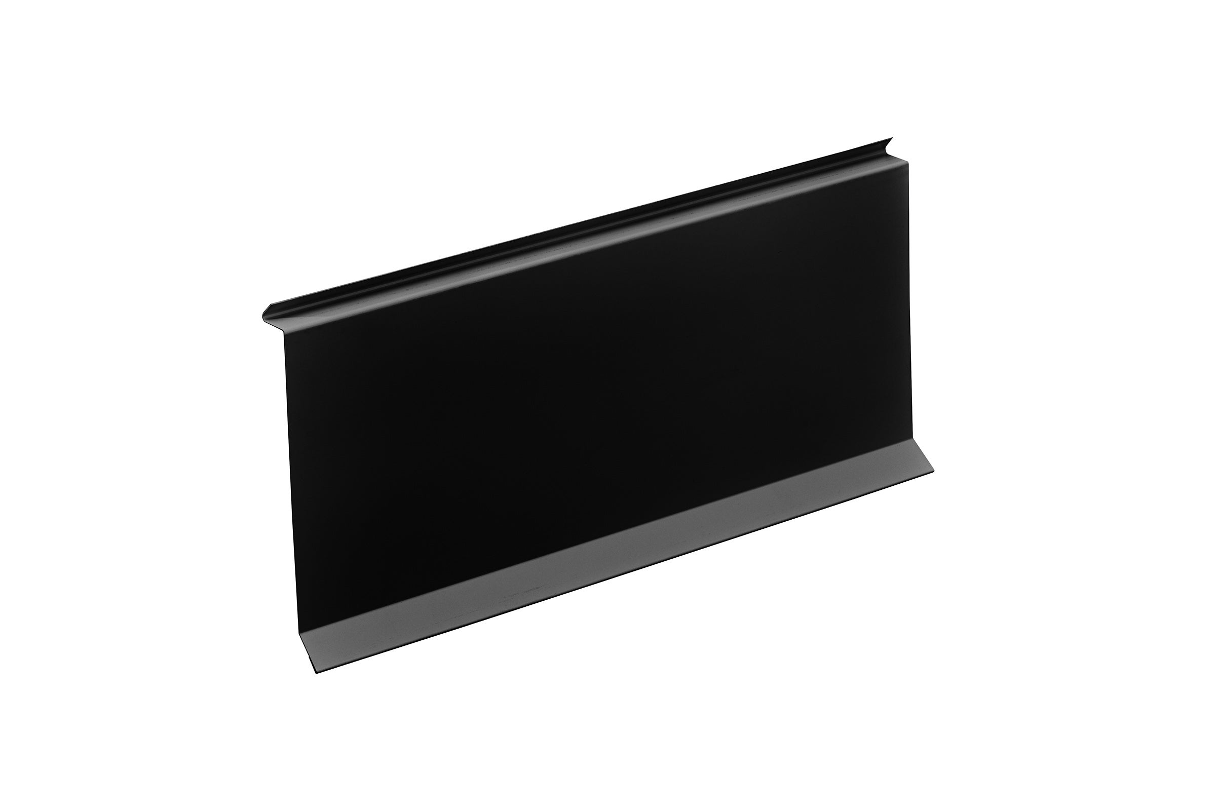 REGLET WITH RETURN 4" X 10' BLACK 10/CTN